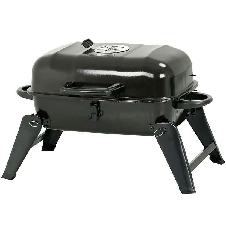 Mastercook 18"" Portable Charcoal Grill with Smoker Wayfair